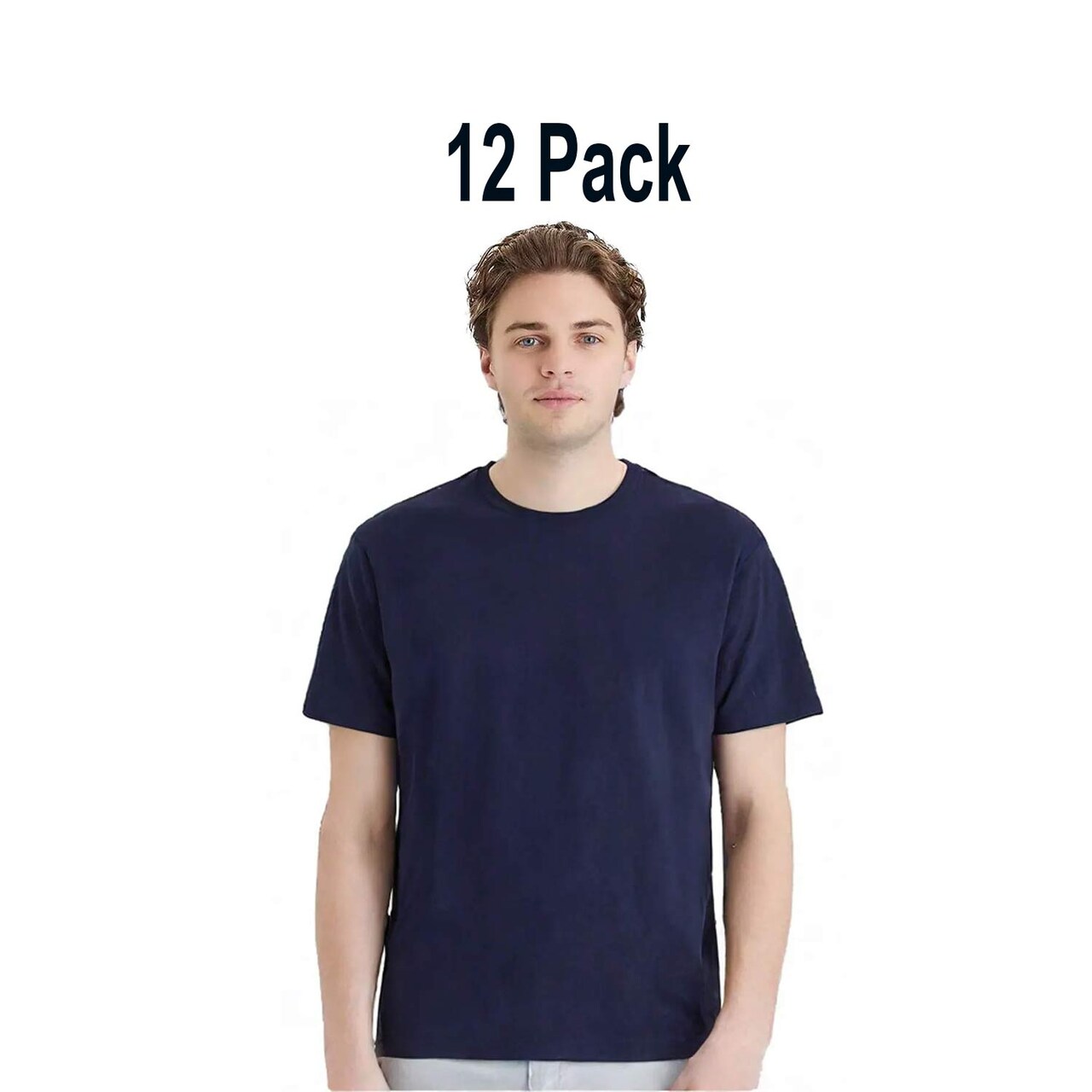 12 pack: Hanes Unisex Essential Crewneck Short Sleeve T Shirt For Workwear Use